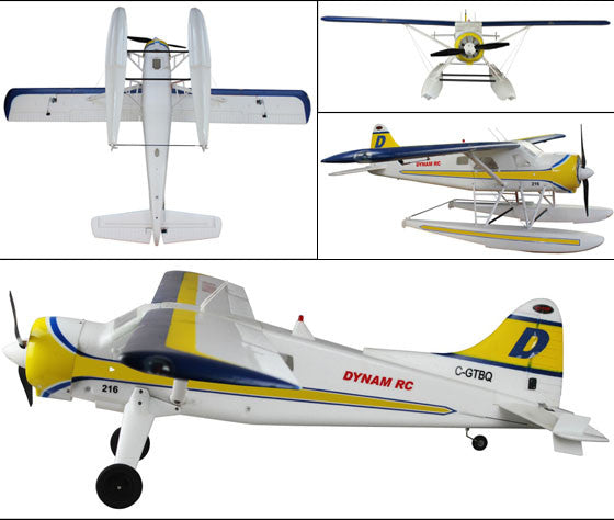 【日本製低価】Dynam DHC-2 Beaver　メカ付き 新品未組立品 組立キット（電動）